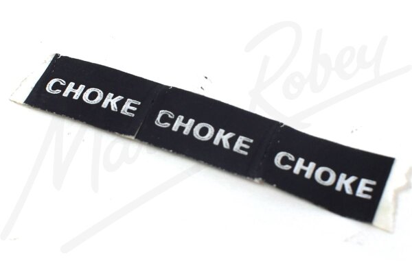 Choke Knob Decal