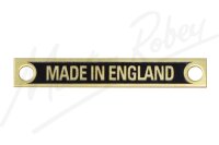 Made In England Brass Plaque