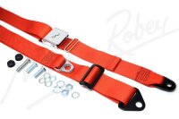Single Static 3-Point Seat Belt - Red for S1 & 2...