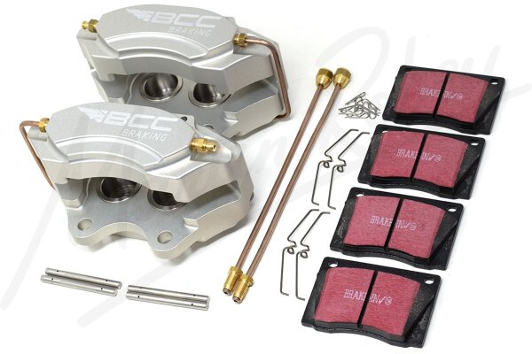 4 Pot Brake Caliper Kit - Aluminium For Jaguar E-Type Series 1 / Jensen 541-S / Jensen C-V8 & Jensen Interceptor MkI Early