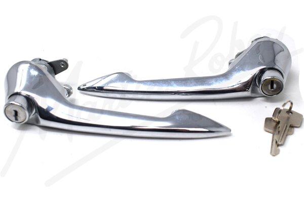 Pair of Door Handle Assemblies with Matching Keys