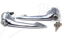 Pair of Door Handle Assemblies with Matching Keys