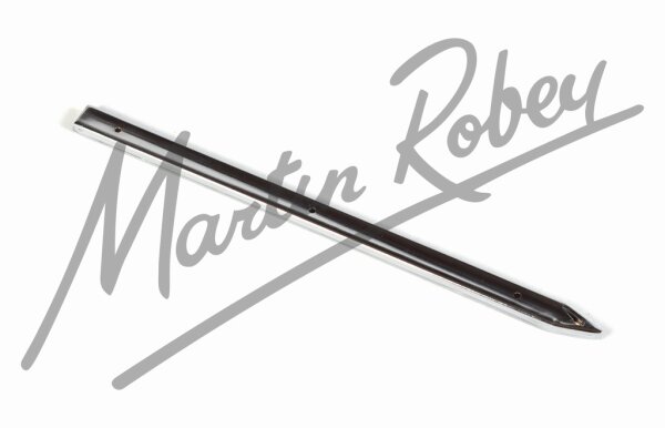 Chrome Finshed Brass Luggage Rail forJaguar E-Type/ XKE - 11 3/8 Inch - Single Pointed End