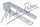Aluminium Bonnet Hinge Shim - Long - 0.128 Inch