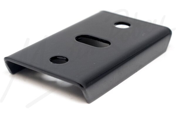 Exhaust System Rear Silencer Tie Plate - Black Powder Coat