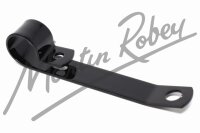 Heater Return Pipe Hanger Bracket - Long - Black Powder Coat