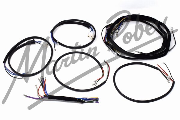 3.8/4.2 E-Type Bonnet Harness - With Horns