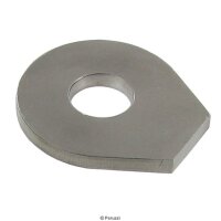 Stainless steel front axle lock plate (each)