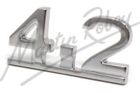 4.2 Script Badge E-Type Boot Lid - Chrome