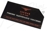 Jaguar E-Type Series 1 & 2 4.2L Service Voucher Book