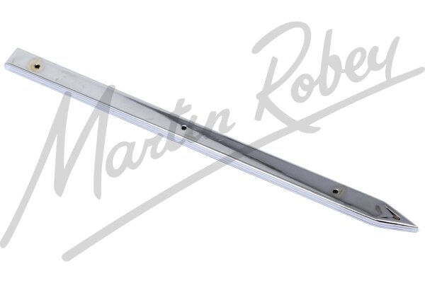 Chrome Finished Brass Luggage Rail for Jaguar E-Type - 11 5/16 Inch - Single Pointed End