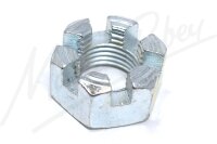 9/16 Unf Slotted Nut - BZP