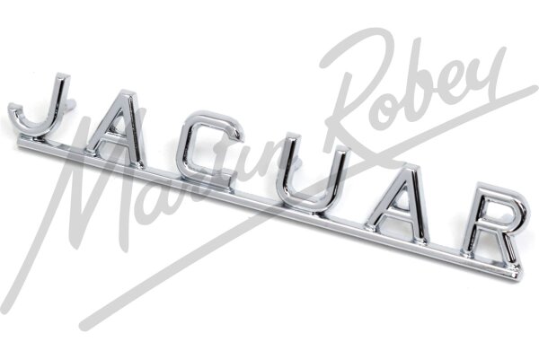 Jaguar Motif / Script For Boot / Trunk - Chrome