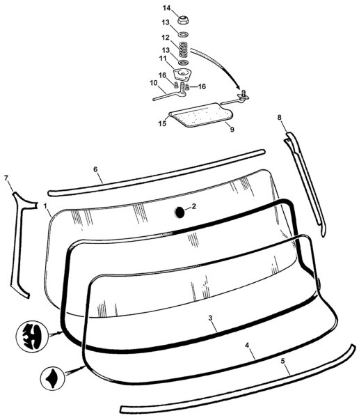 Interior Mirror Screw
