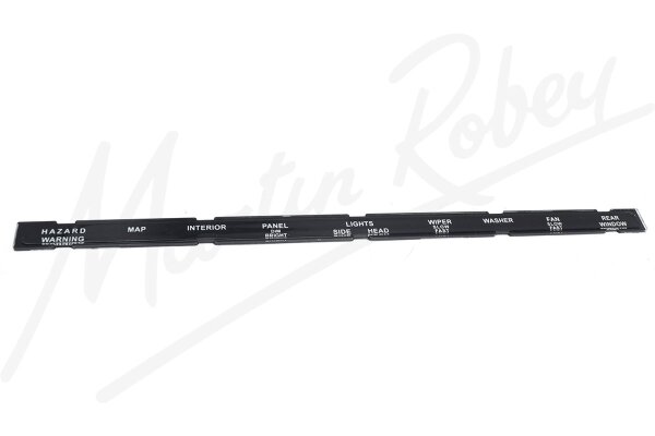 Dash Legend Strip With Heated Rear Window