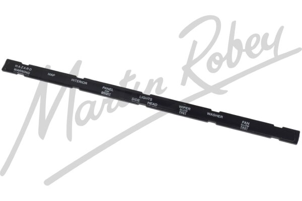 Dash Legend Strip Without Heated Rear Window