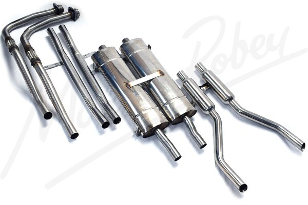 E-Type Series 2 SWB Complete Stainless Steel Exhaust System