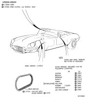 Door Mirror LH - Cable Operated Adjustment with Flat Glass