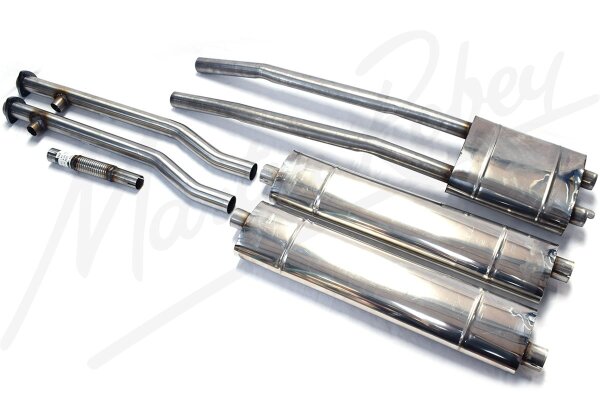 E-Type Series 3 Twin Tailpipe S/S Exhaust System