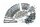 Complete Engine Frame Set & Fitting Kit for Jaguar E-type / XKE Series 1 - Free Picture Frame Stamping Included