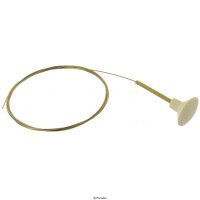 Engine and trunk lid cable with a ivory knob